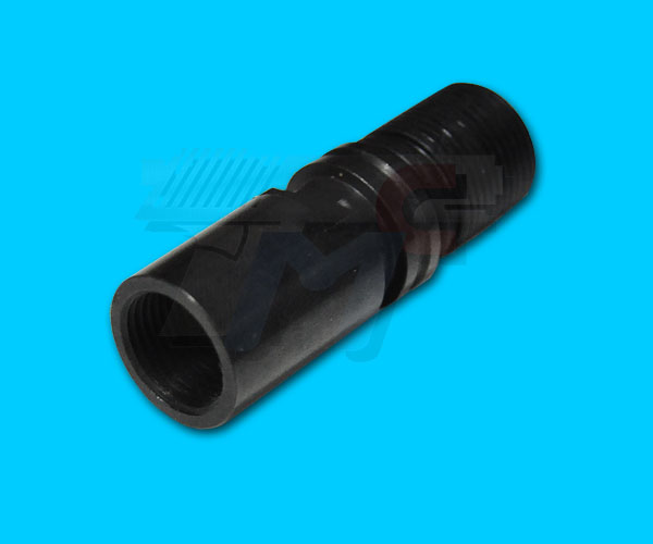 Tokyo Arms Steel Barrel Adaptor for Tokyo Marui MP7 Gas Blow Back (14mm-) - Click Image to Close